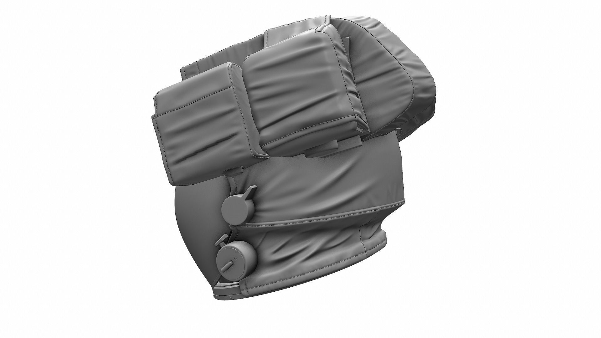 Astronaut Space Helmet - High Poly 3D model_7