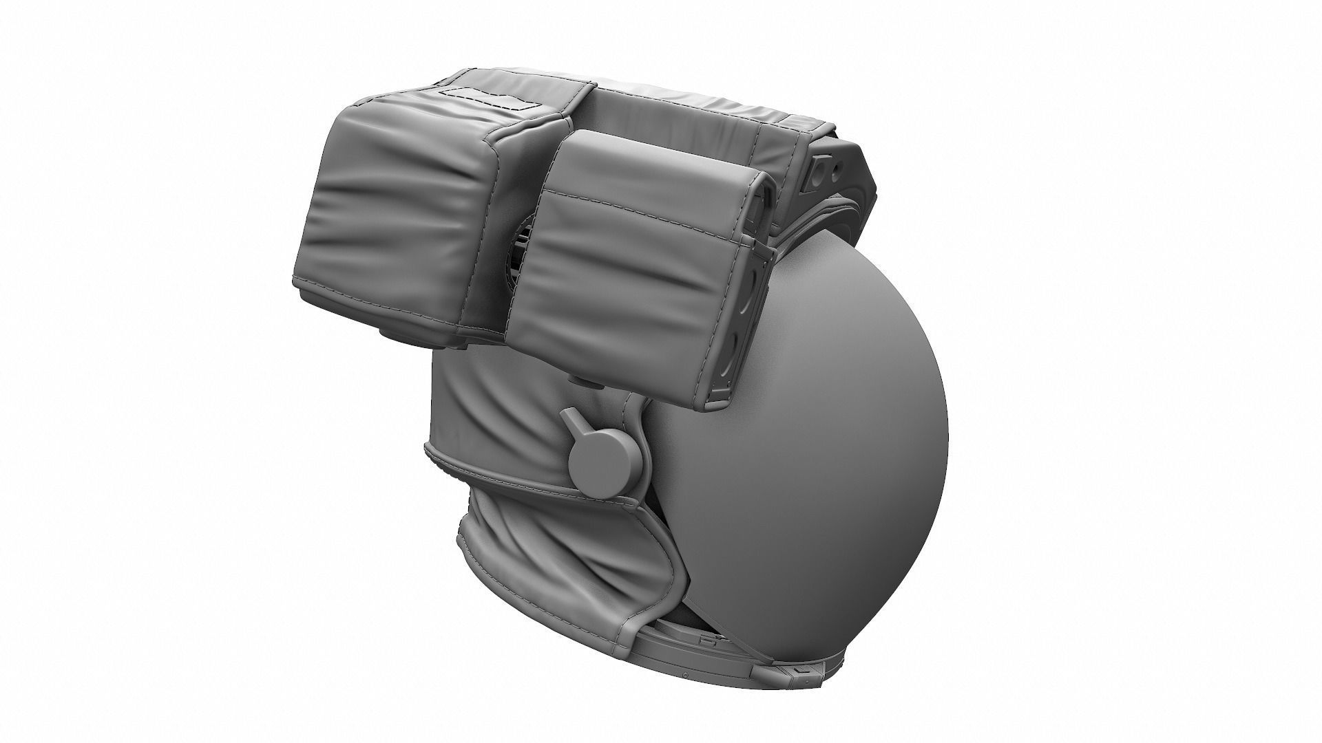 Astronaut Space Helmet - High Poly 3D model_2