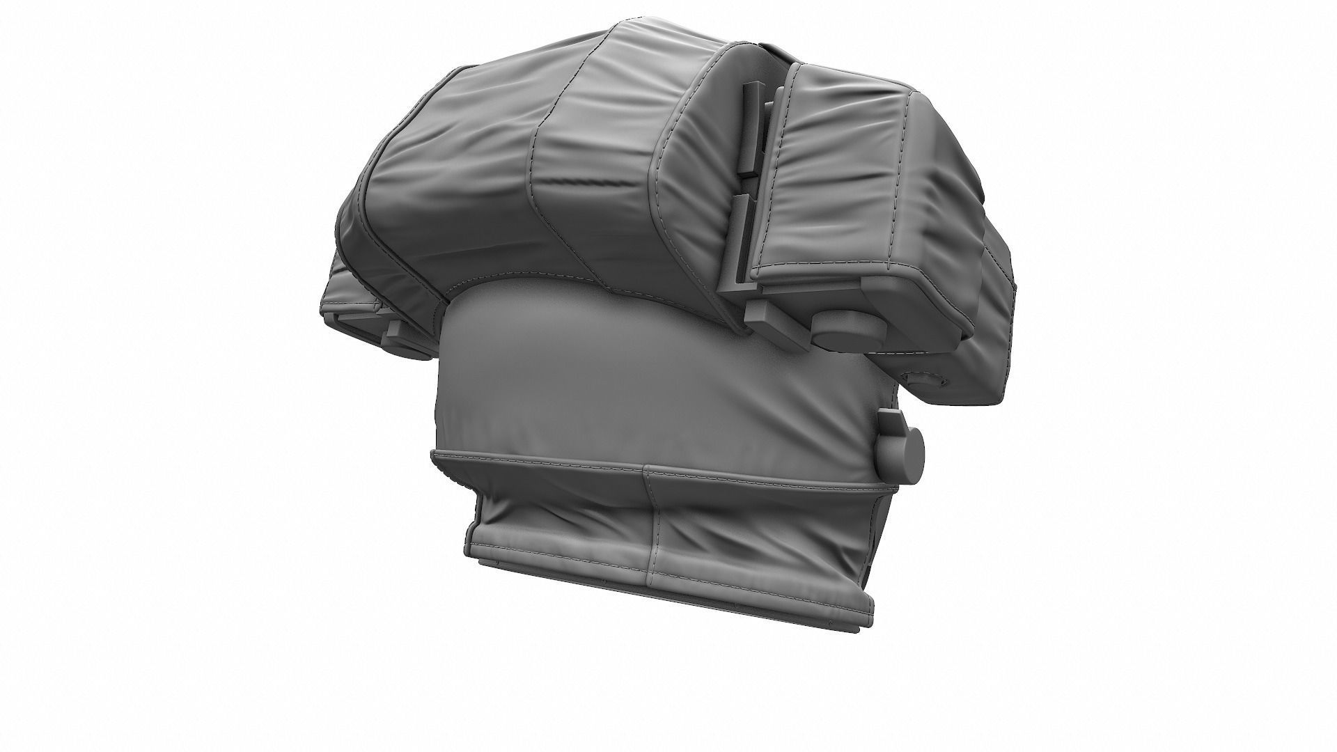 Astronaut Space Helmet - High Poly 3D model_4