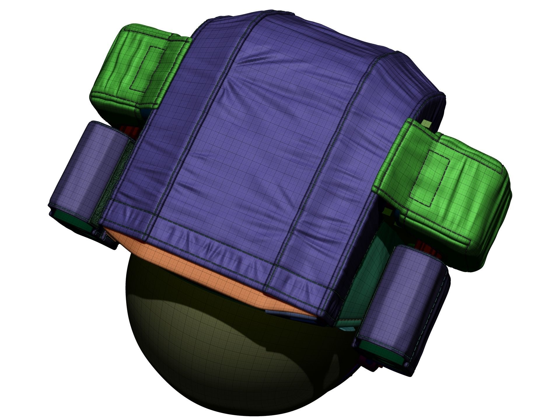 Astronaut Space Helmet - High Poly 3D model_22