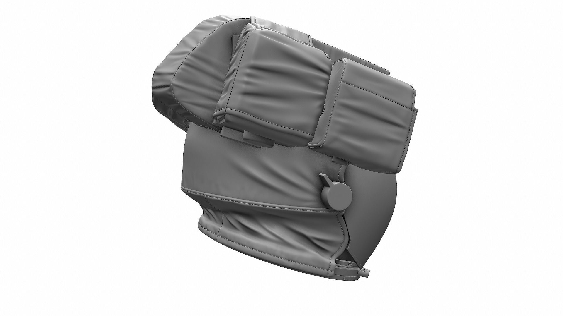 Astronaut Space Helmet - High Poly 3D model_3