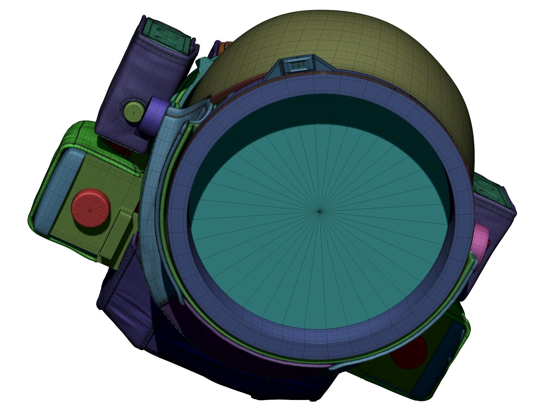 Astronaut Space Helmet - High Poly 3D model_23