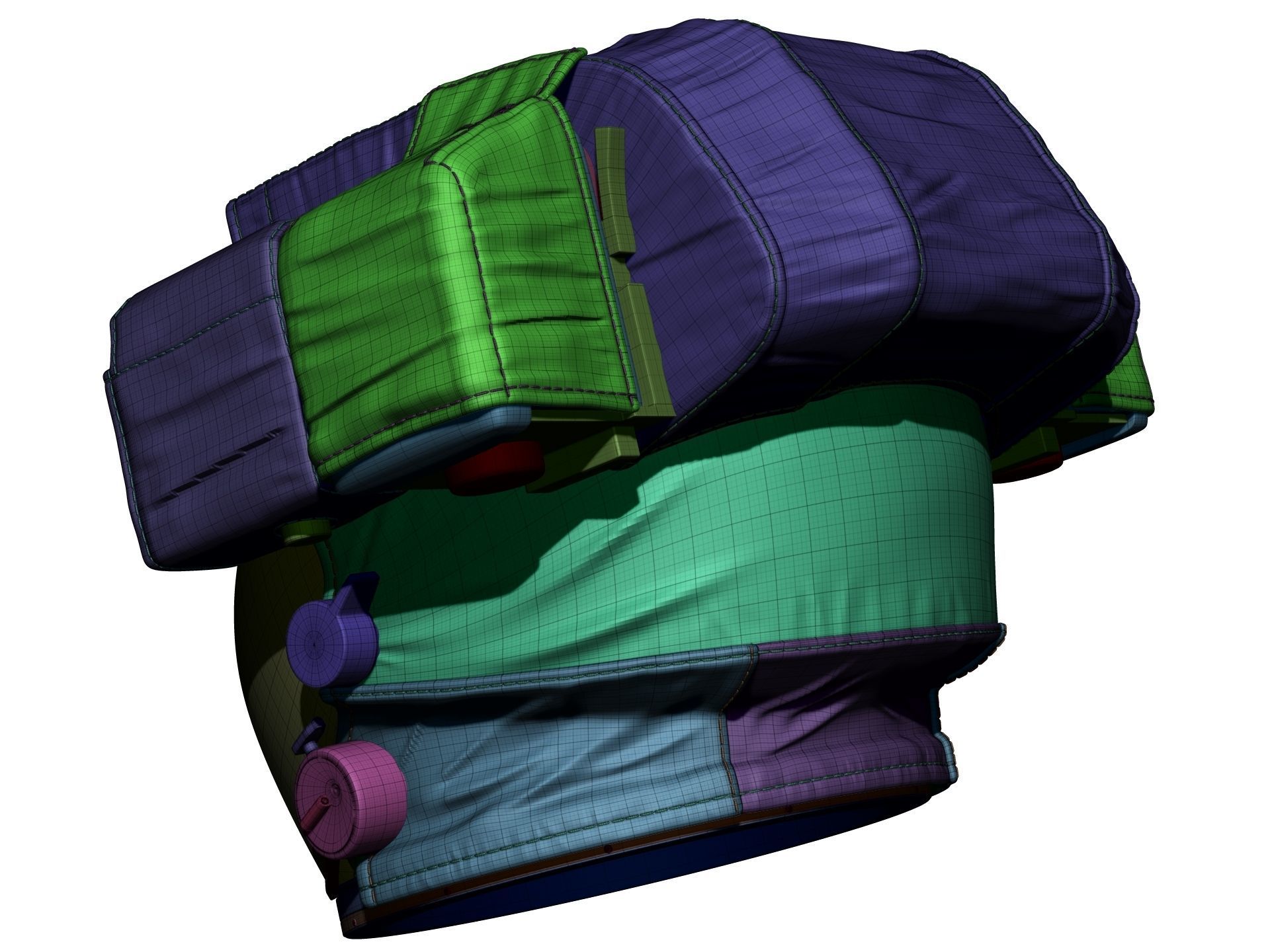 Astronaut Space Helmet - High Poly 3D model_19