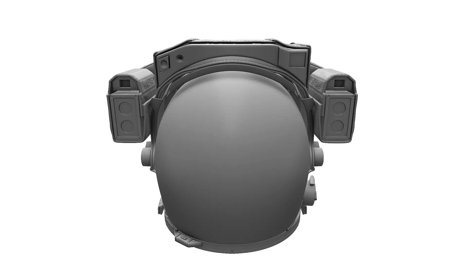 Astronaut Space Helmet - High Poly 3D model_0