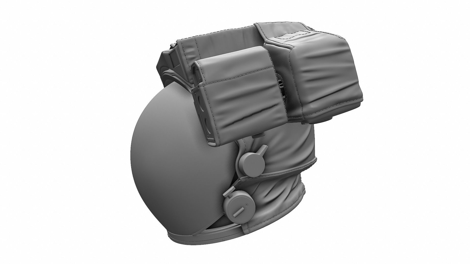 Astronaut Space Helmet - High Poly 3D model_8
