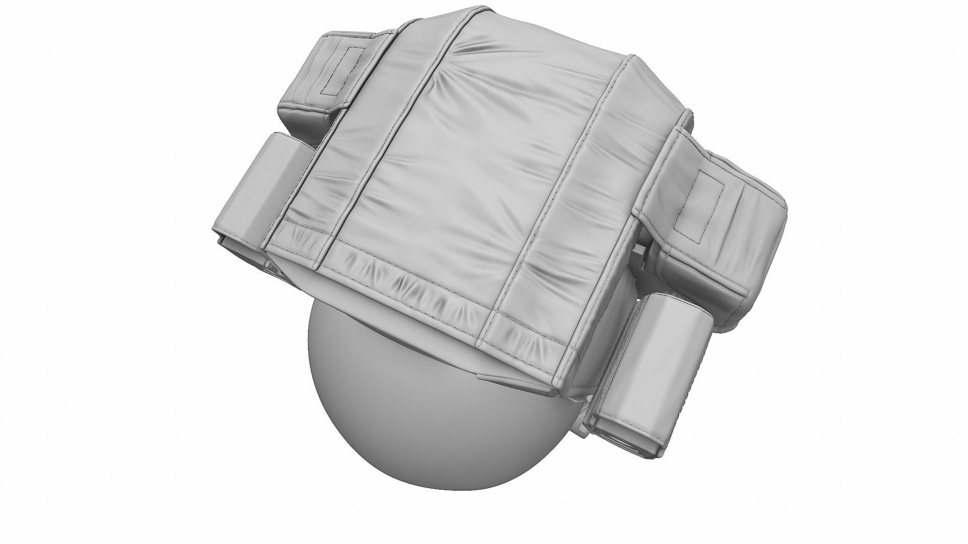 Astronaut Space Helmet - High Poly 3D model_10