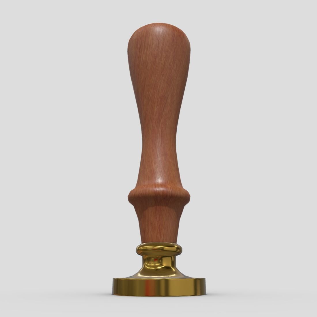 Wax Stamp Low-poly 3D model_11