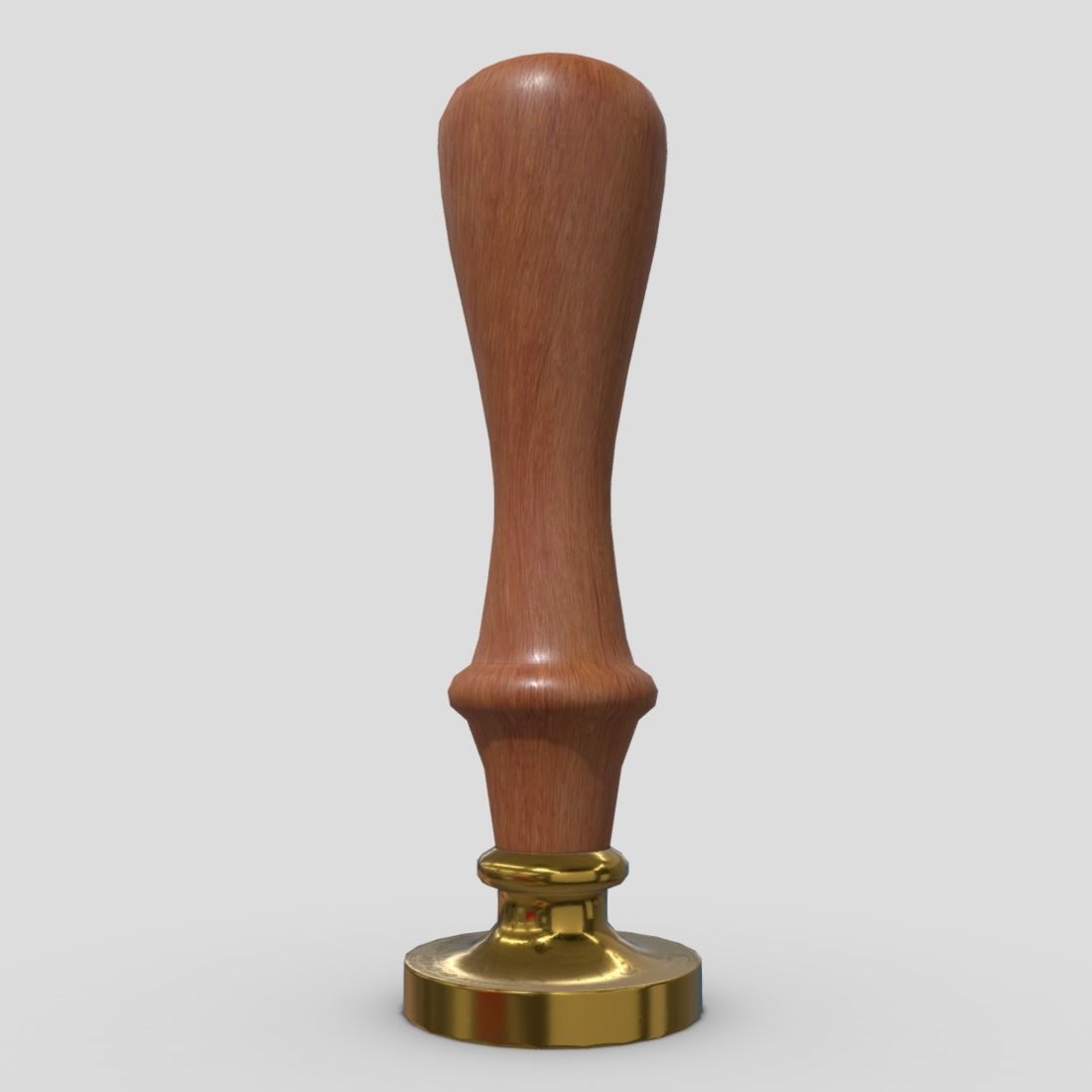 Wax Stamp Low-poly 3D model_3