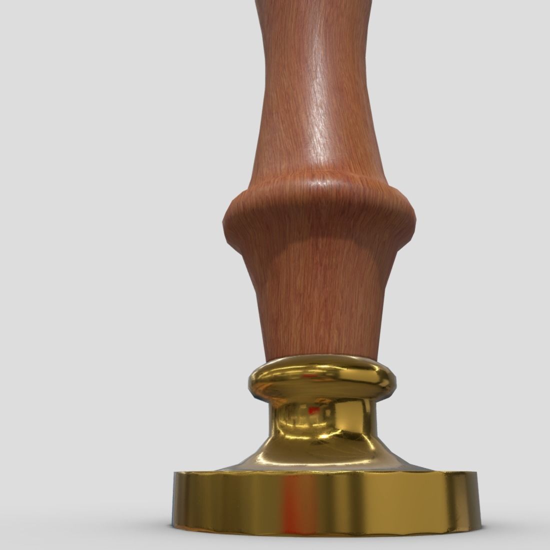 Wax Stamp Low-poly 3D model_13