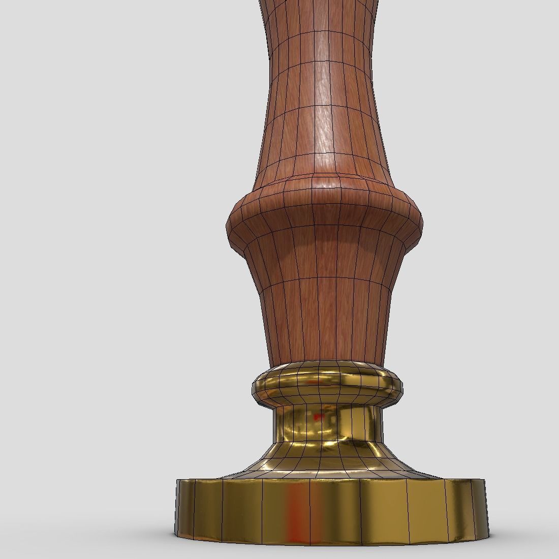 Wax Stamp Low-poly 3D model_14