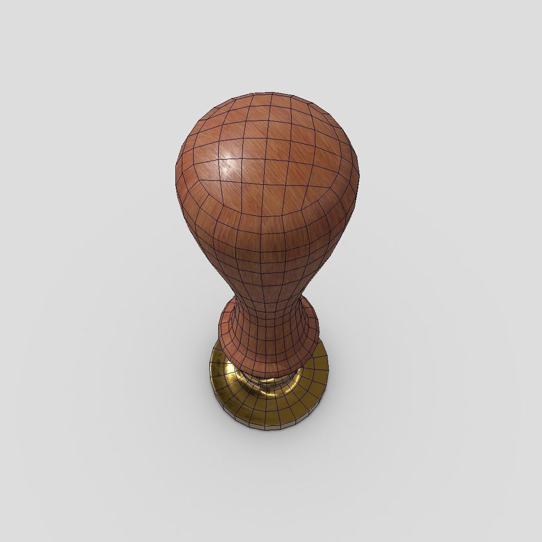 Wax Stamp Low-poly 3D model_8
