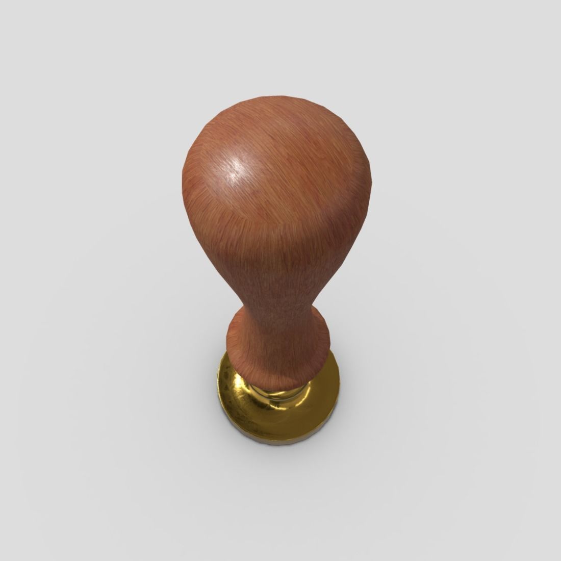 Wax Stamp Low-poly 3D model_7
