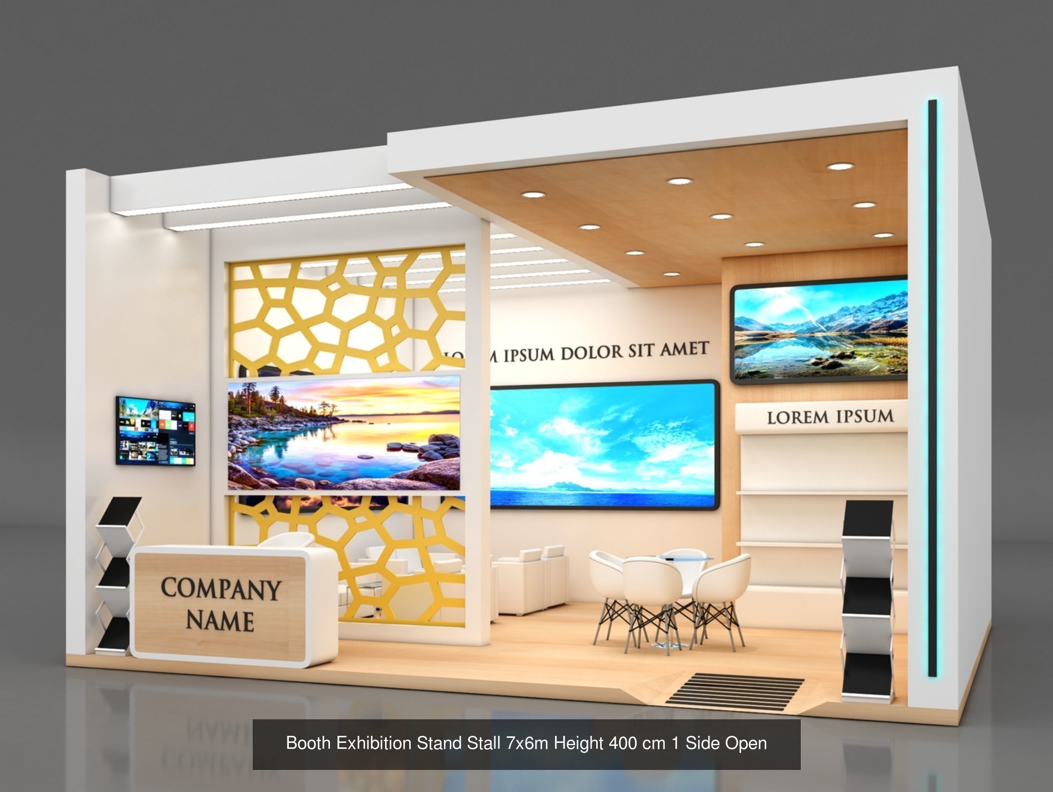 10 Exhibition Stand Stall Booth 3D model 3D Model Collection _7