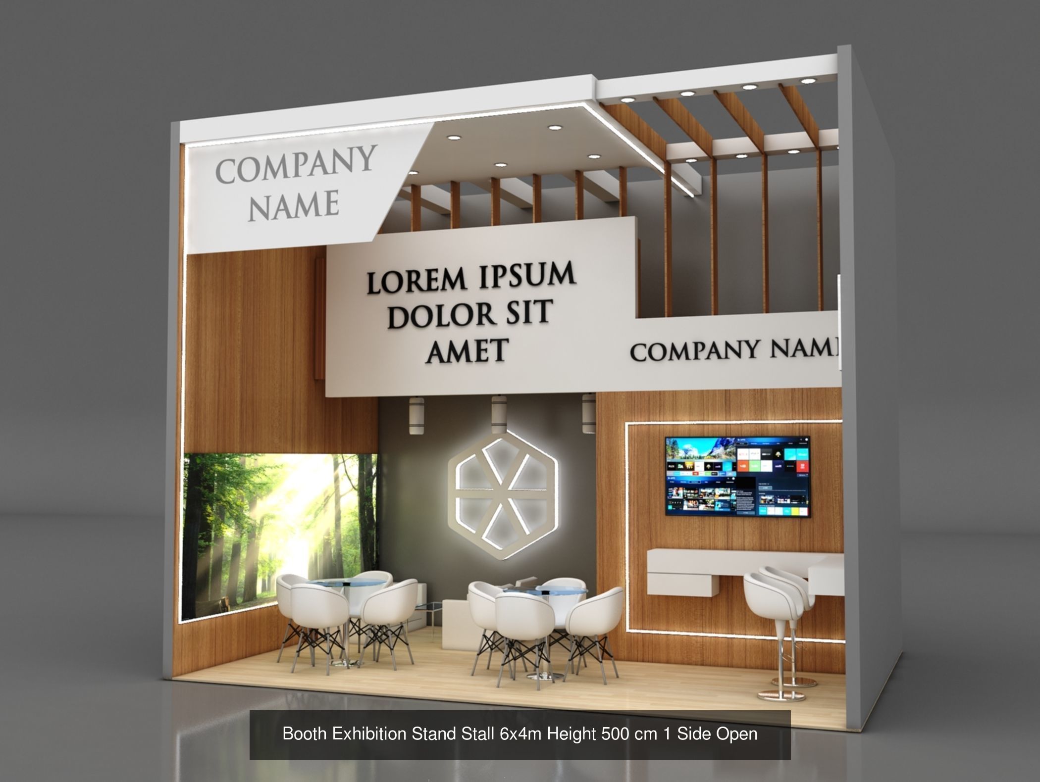 10 Exhibition Stand Stall Booth 3D model 3D Model Collection _4