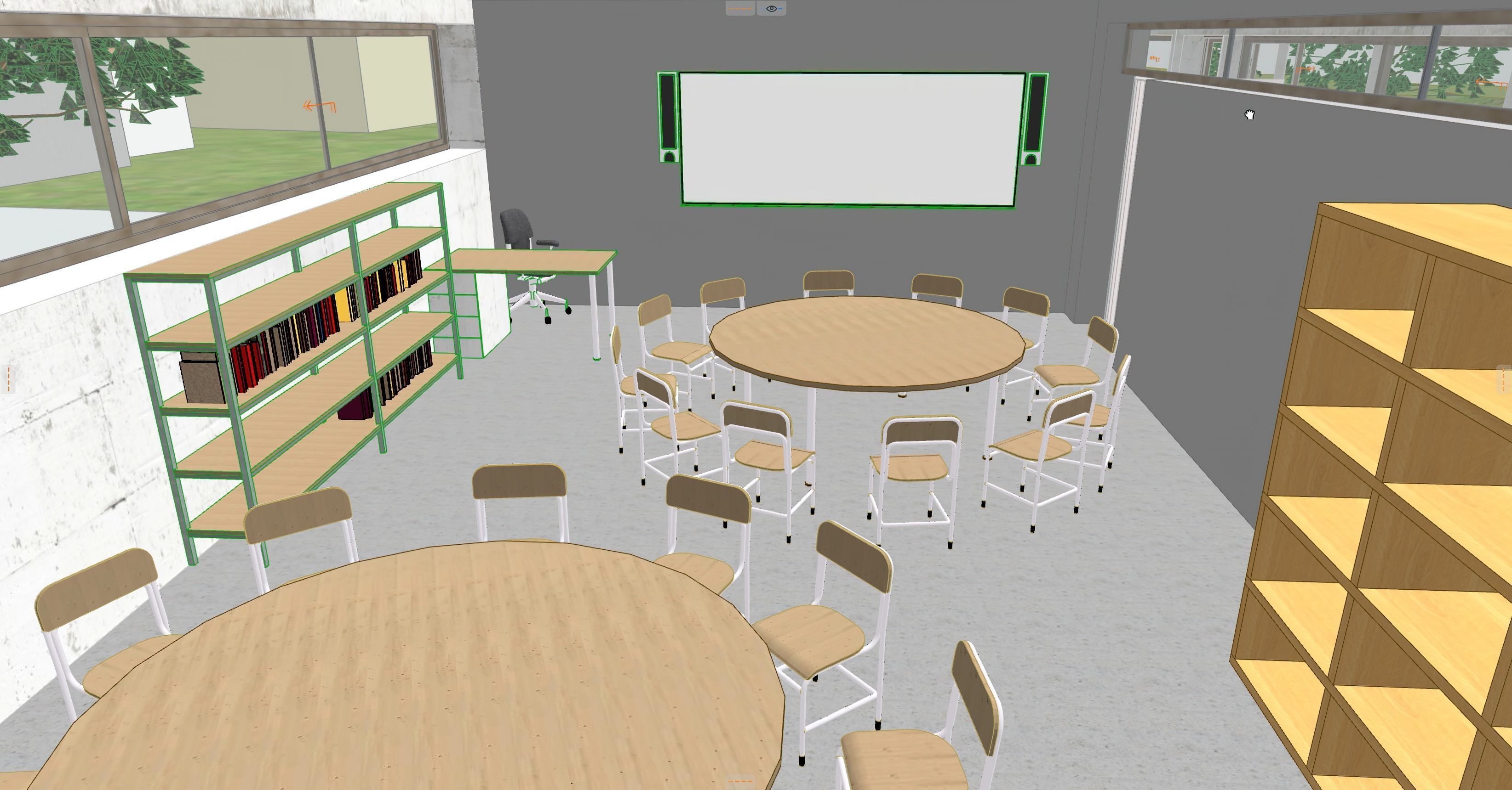 PUBLIC ELEMENTARY SCHOOL for Archicad with plans obj and fbx 3D model_18