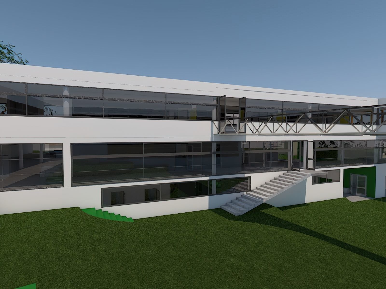 PUBLIC ELEMENTARY SCHOOL for Archicad with plans obj and fbx 3D model_9