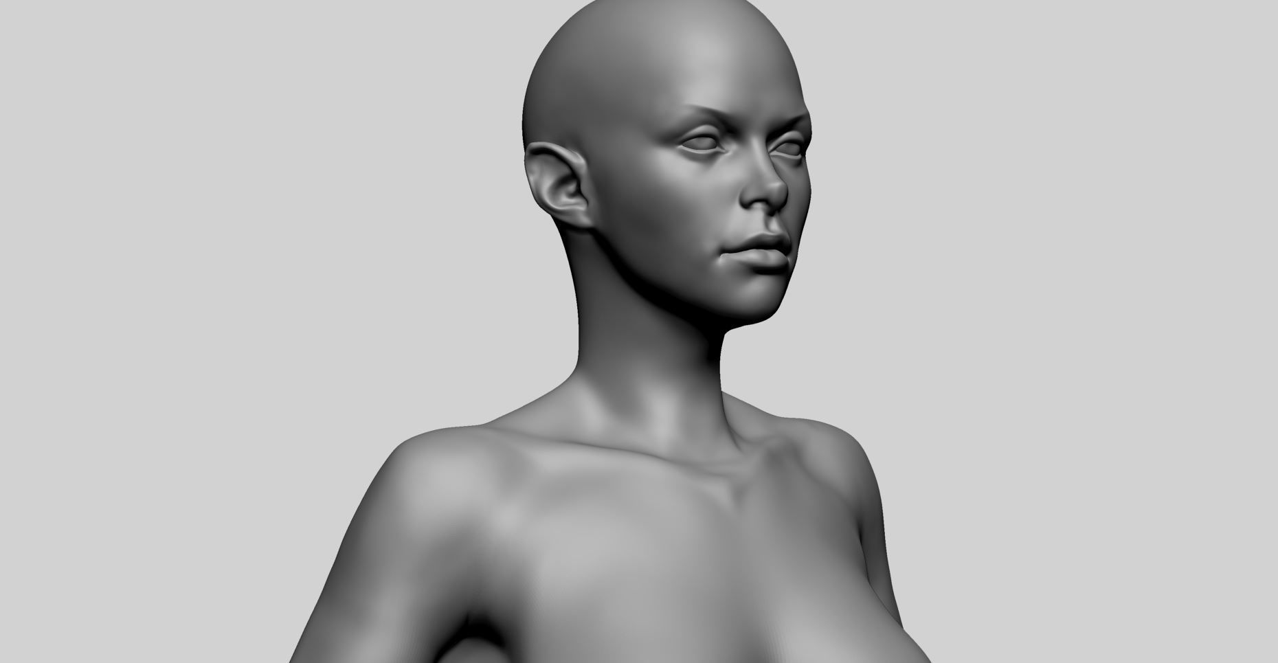 Base Female Anatomy A 3D model_10
