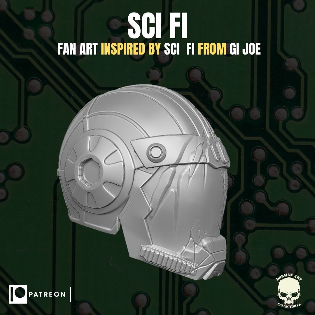 Sci Fi head for action figures 3D print model_18
