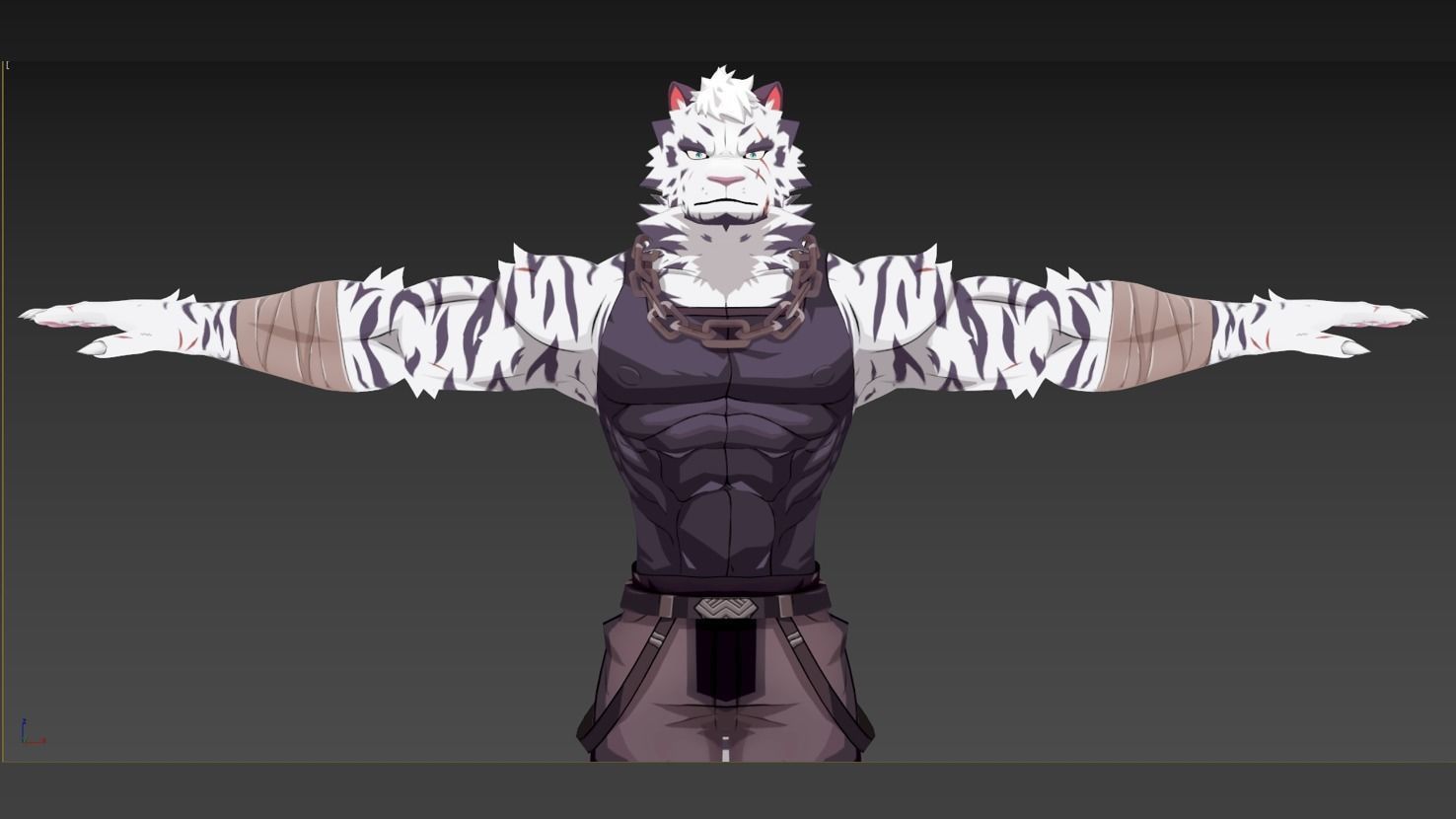 Mountain Furry Avatar 3D model_5