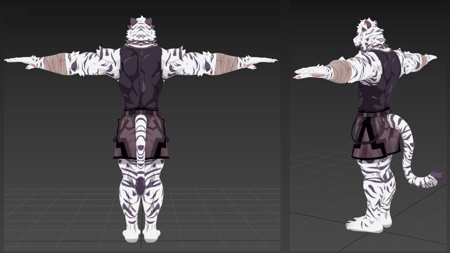 Mountain Furry Avatar 3D model_2