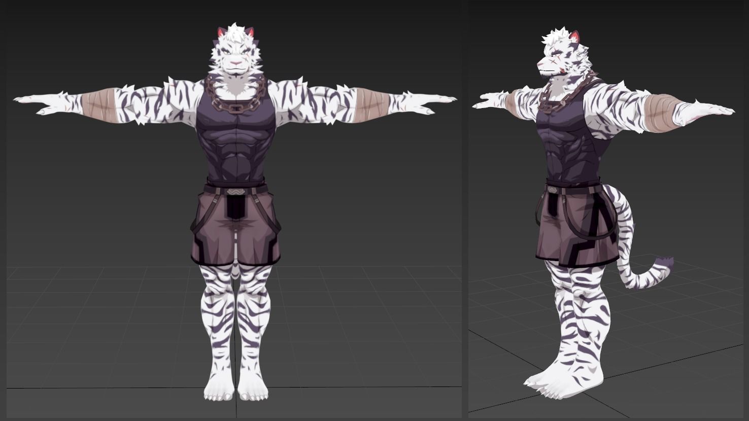 Mountain Furry Avatar 3D model_1