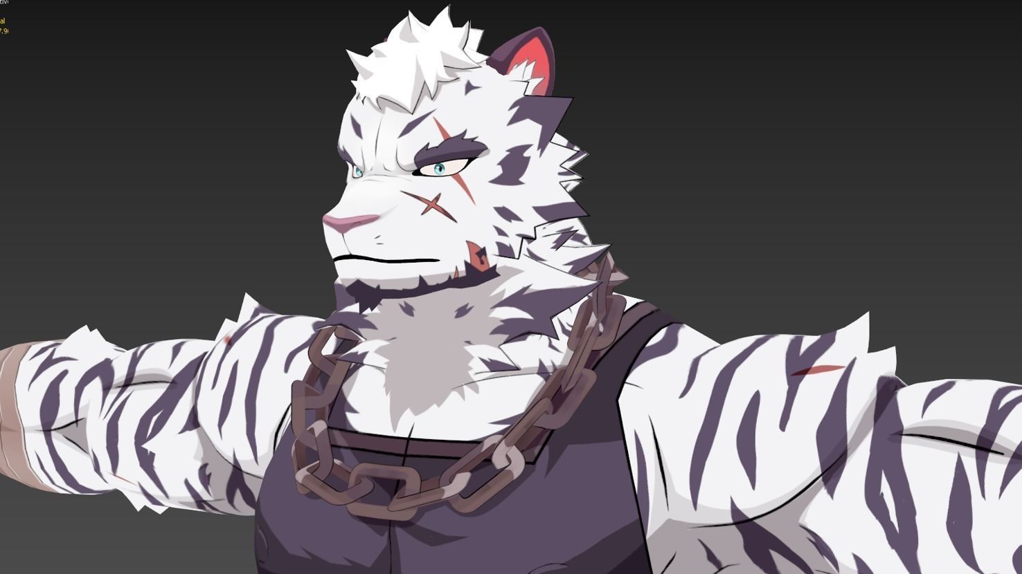 Mountain Furry Avatar 3D model_7