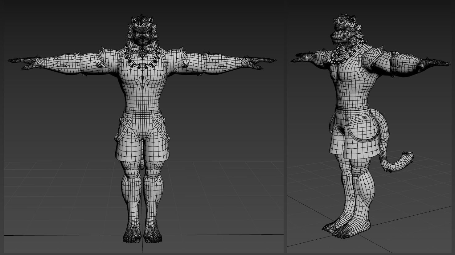 Mountain Furry Avatar 3D model_4