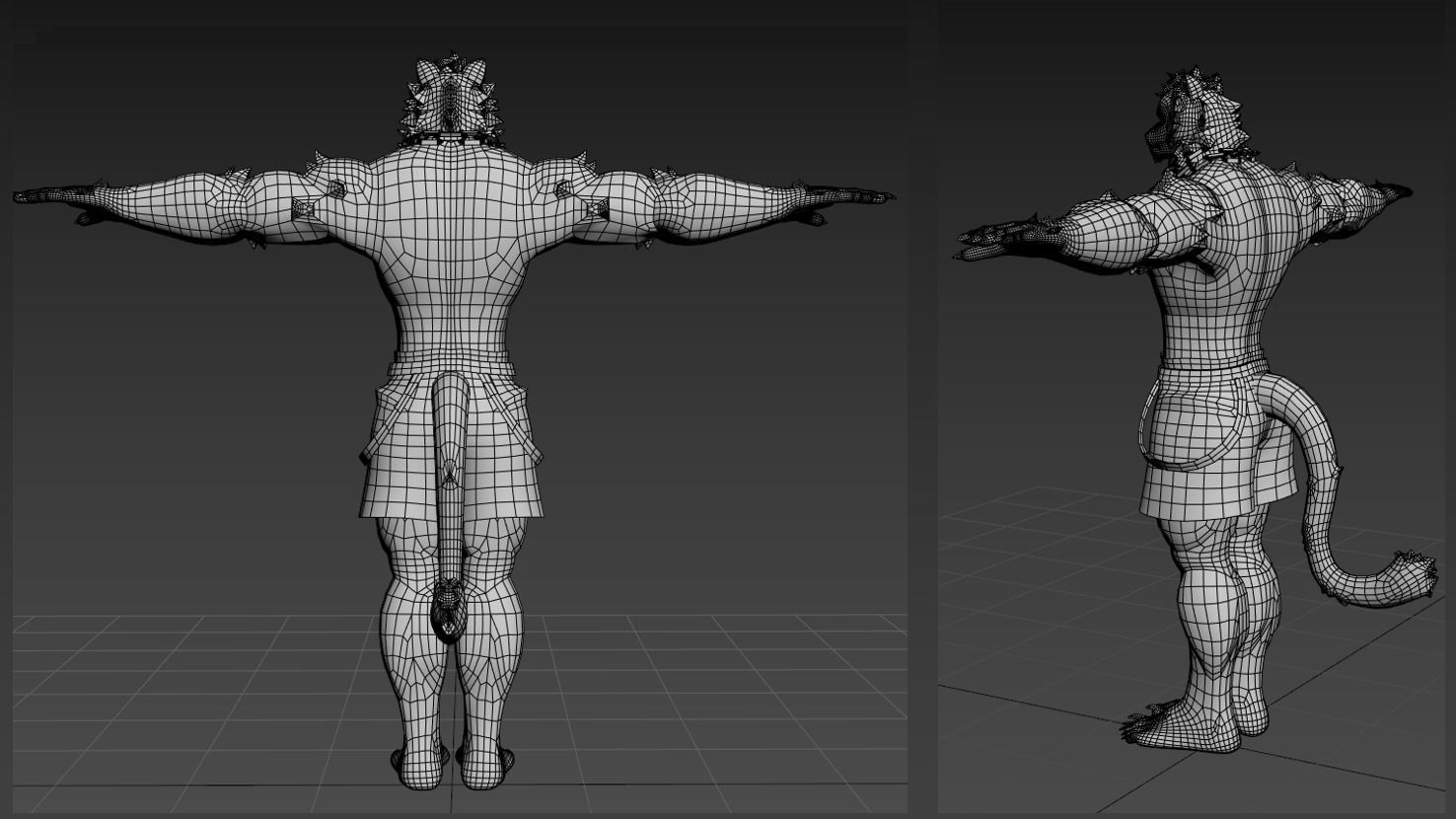 Mountain Furry Avatar 3D model_3