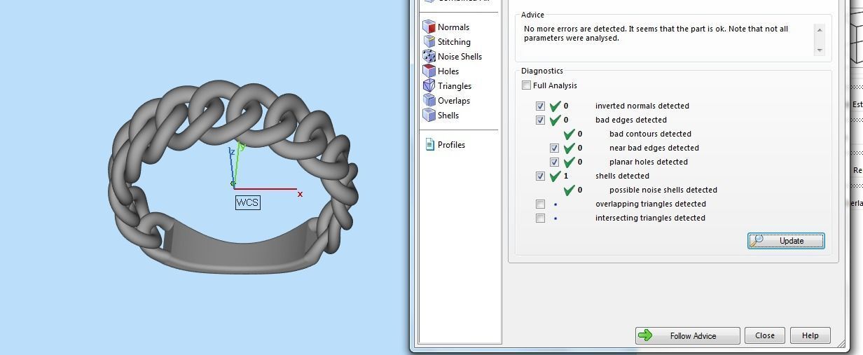 0108 - Cuban Chain Hiphop Ring 3D print model_4
