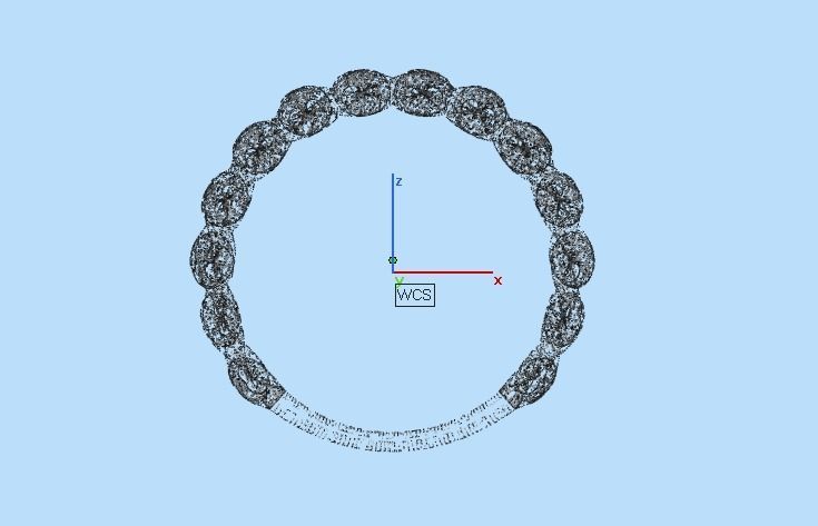 0108 - Cuban Chain Hiphop Ring 3D print model_6