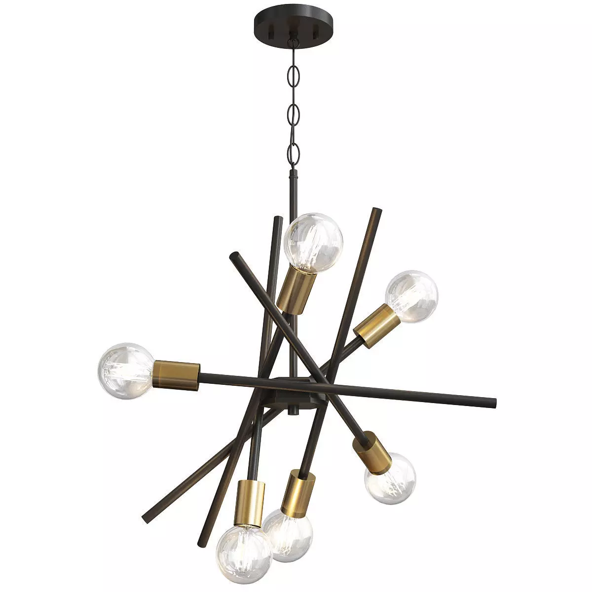 SCATTER BURST CHANDELIER Low-poly 3D model
