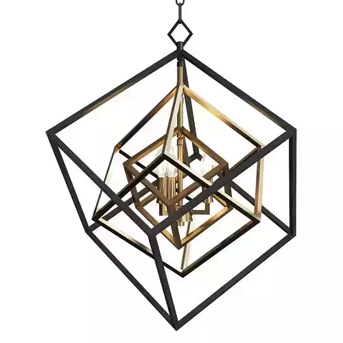 PRISMATIC CUBED CHANDELIER