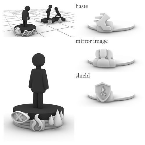 condition marker stacking plates haste mirror image shield 3D print model
