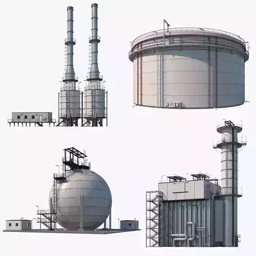 High Detail Refinery Modules