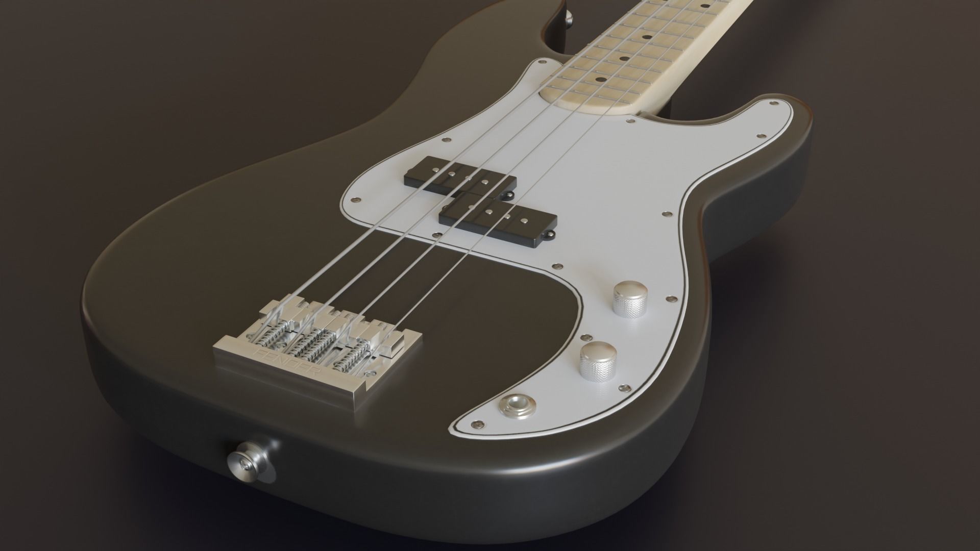 Bass Guitar - Fender Precision Bass 3D model_4