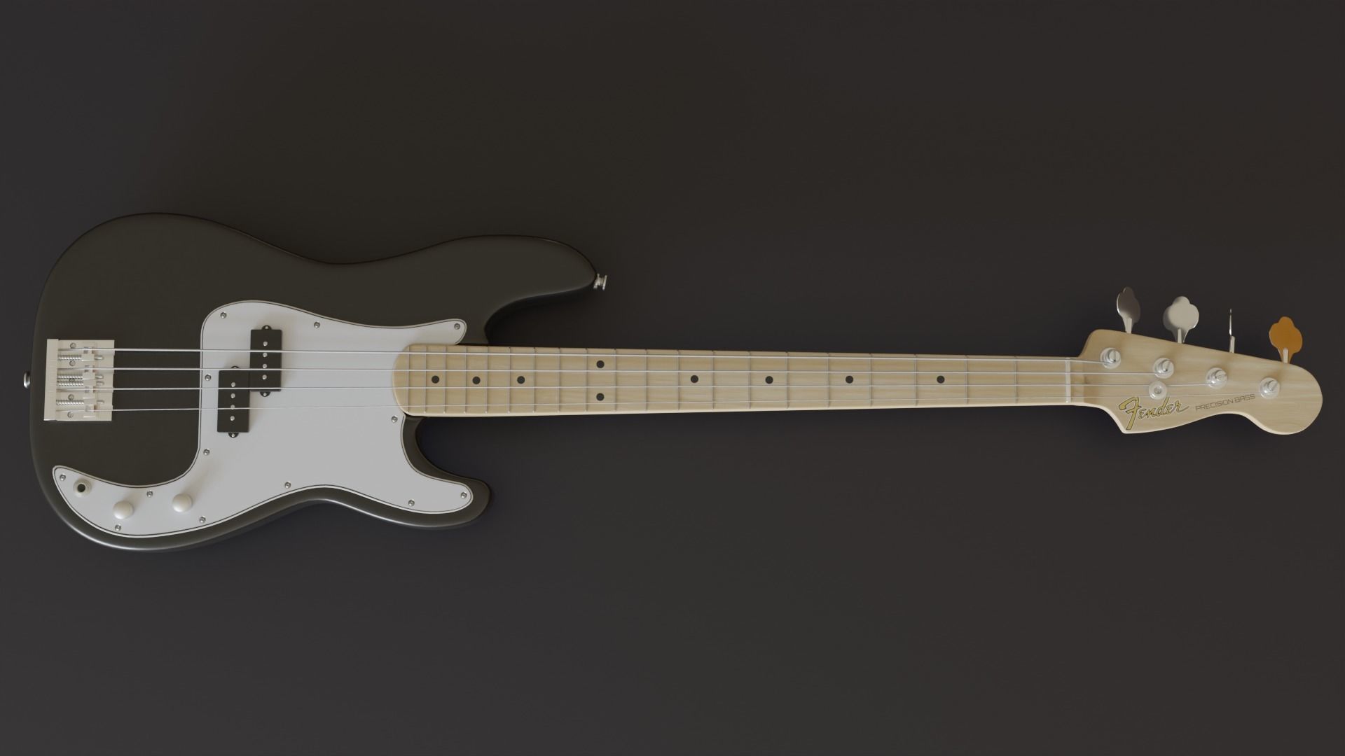 Bass Guitar - Fender Precision Bass 3D model_6