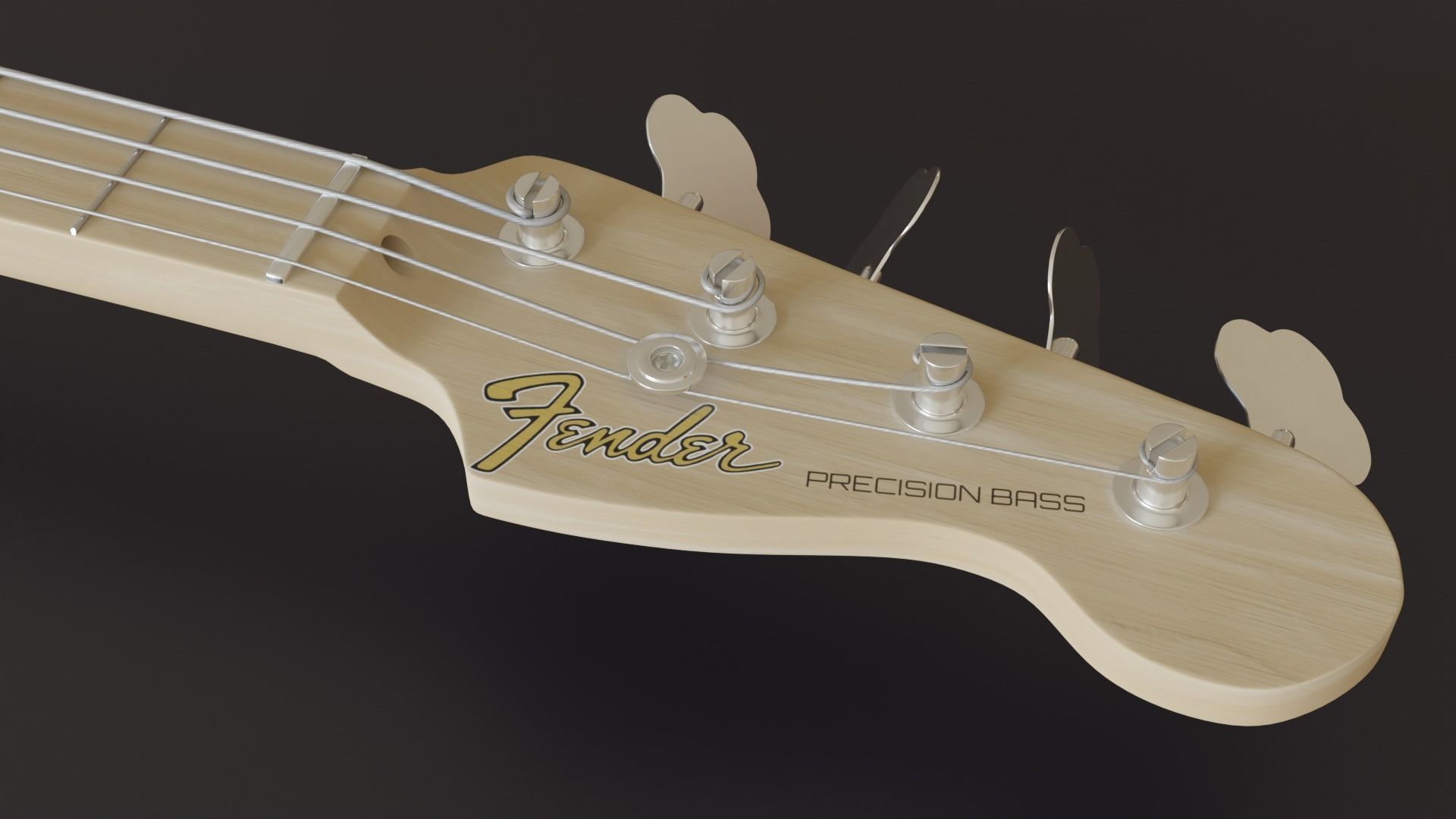 Bass Guitar - Fender Precision Bass 3D model_5