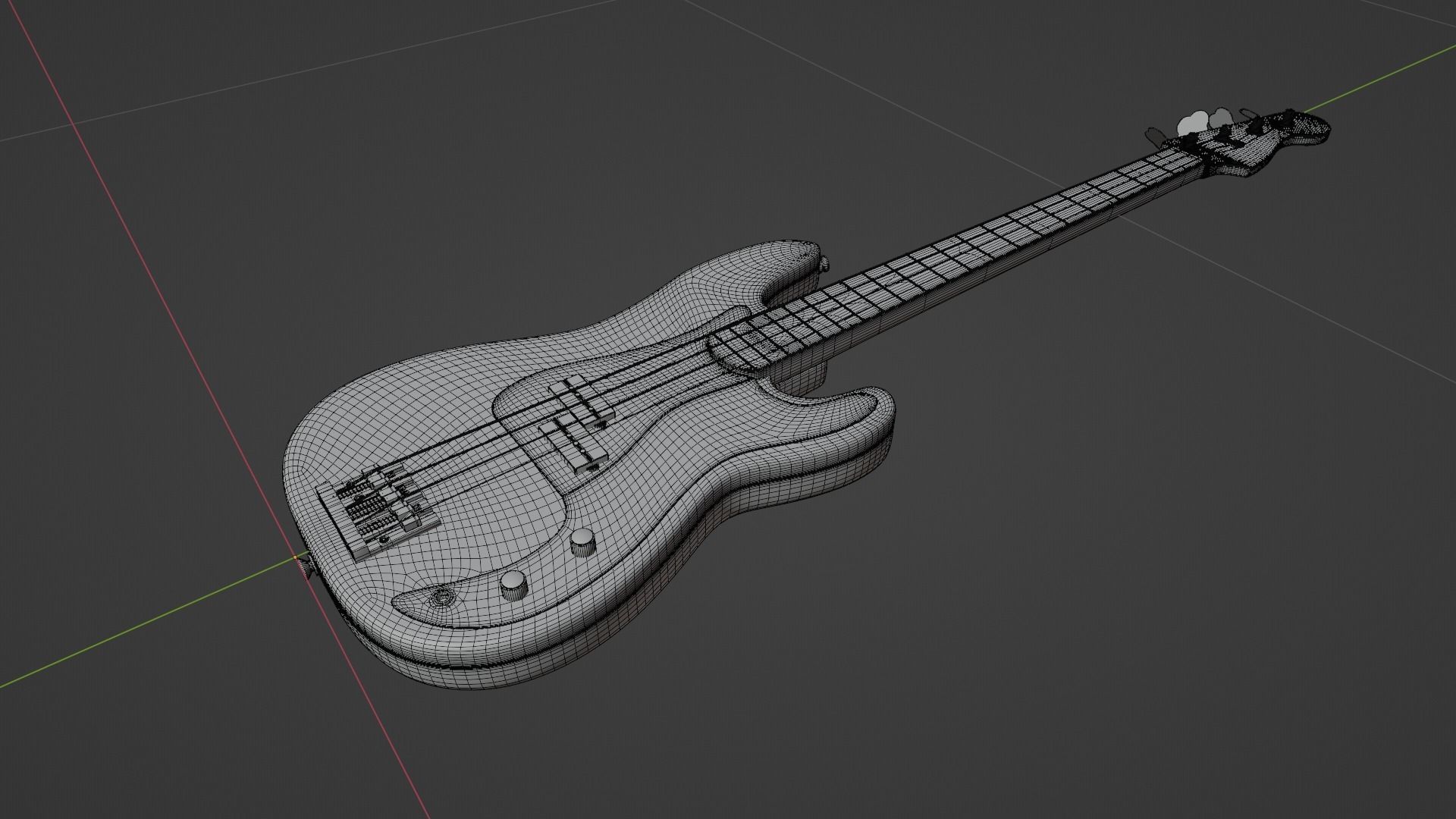 Bass Guitar - Fender Precision Bass 3D model_7