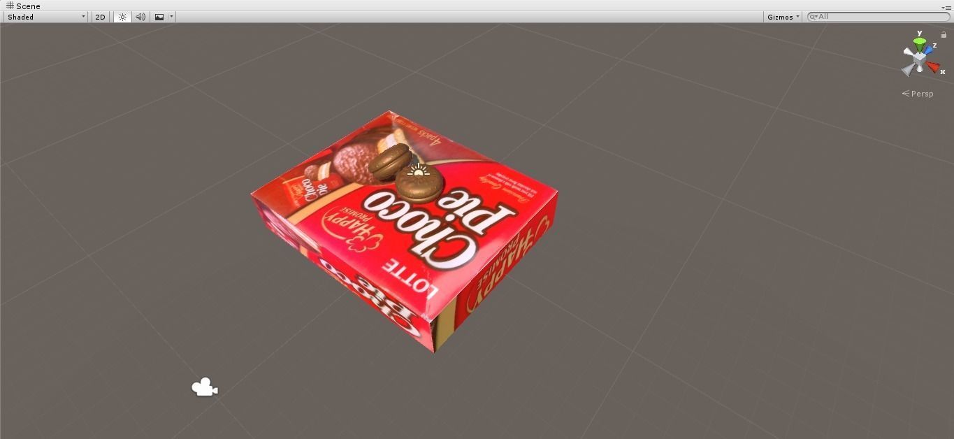 Choco Pie 3D model_11
