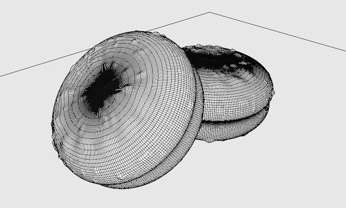 Choco Pie 3D model 7