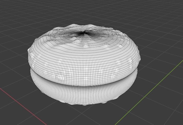 Choco Pie 3D model_8