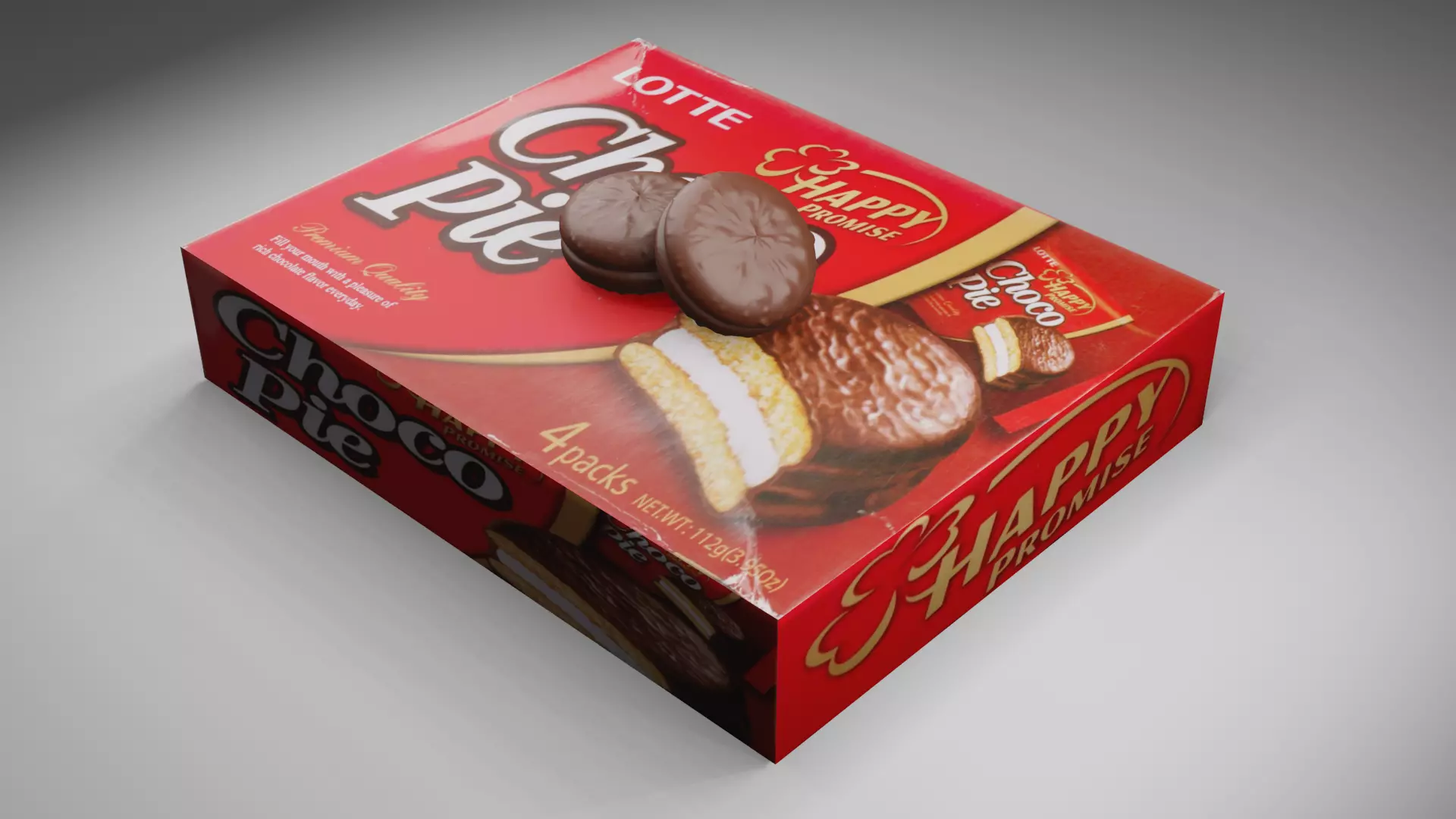 Choco Pie 3D model_0