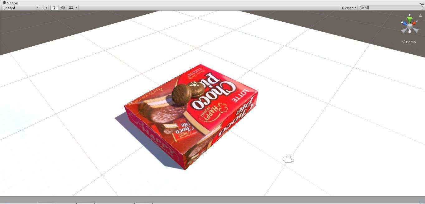 Choco Pie 3D model_13