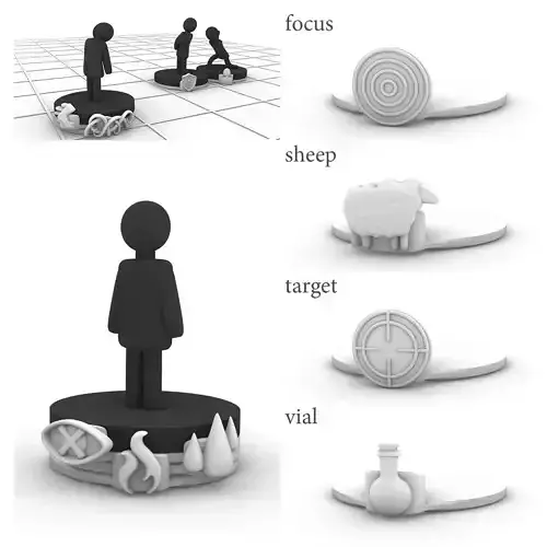 condition marker stacking plates focus sheep target vial