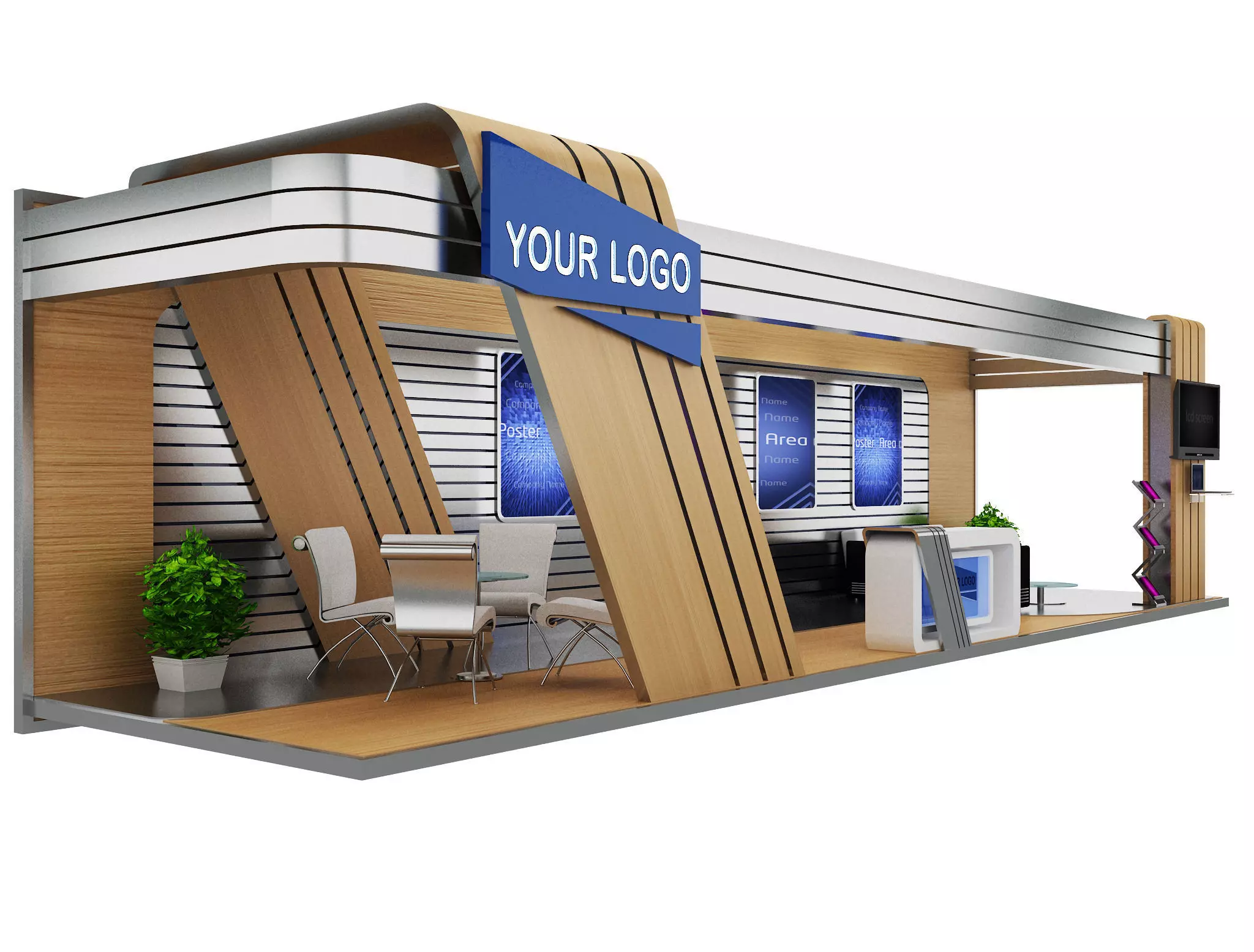 Booth Exhibition Stand a430 3D model
