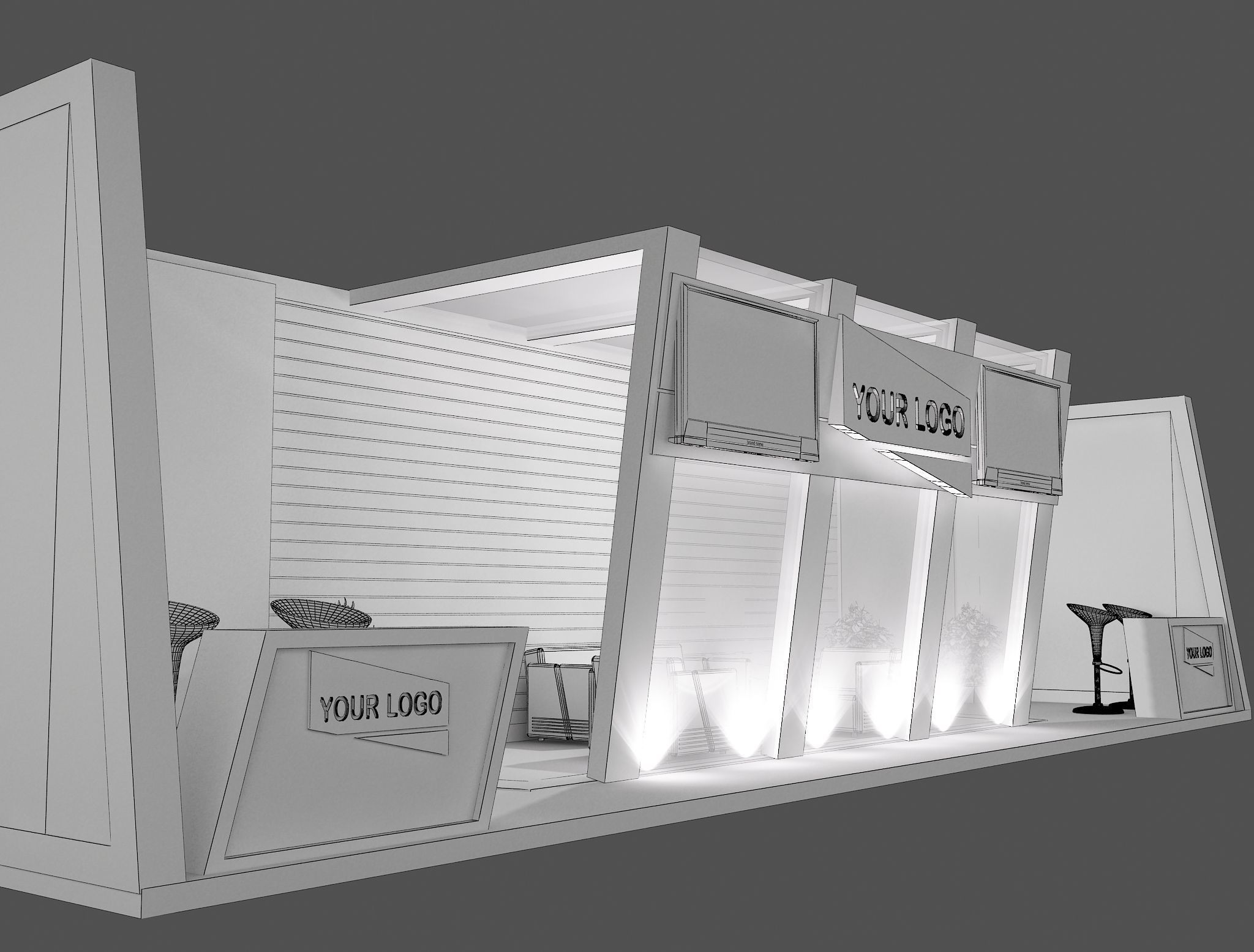  Booth Exhibition Stand a431a 3D model_5