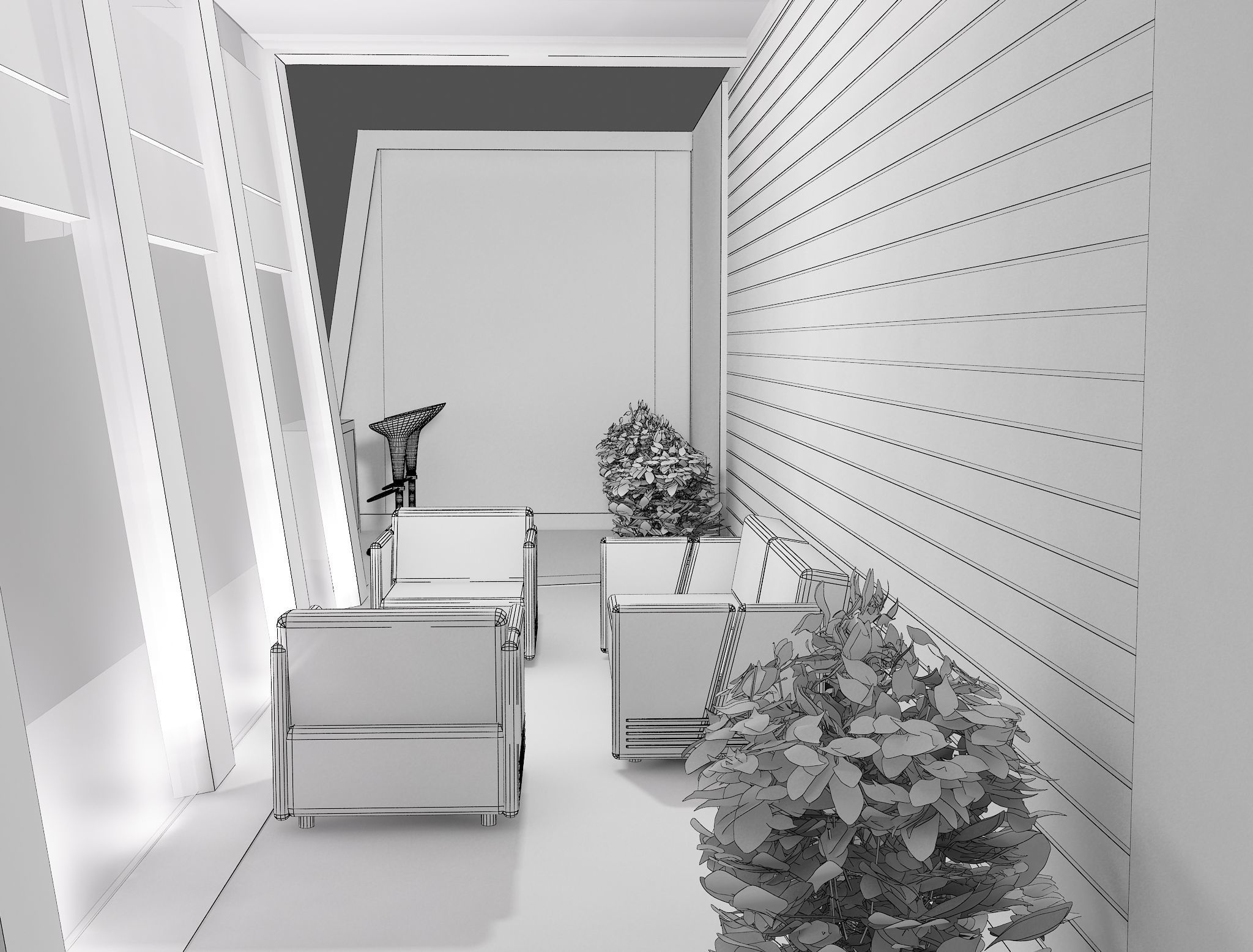  Booth Exhibition Stand a431a 3D model_15