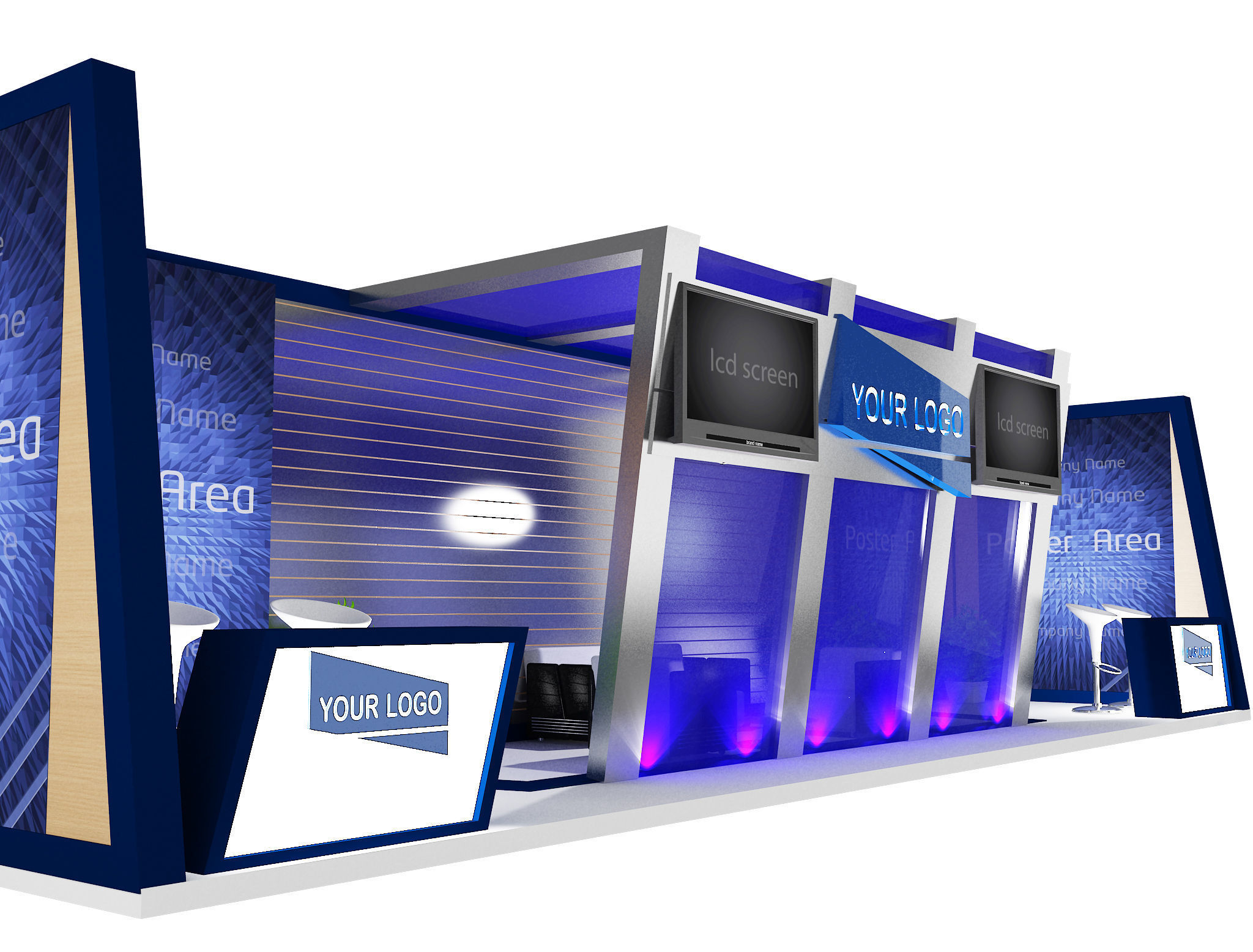  Booth Exhibition Stand a431a 3D model_4