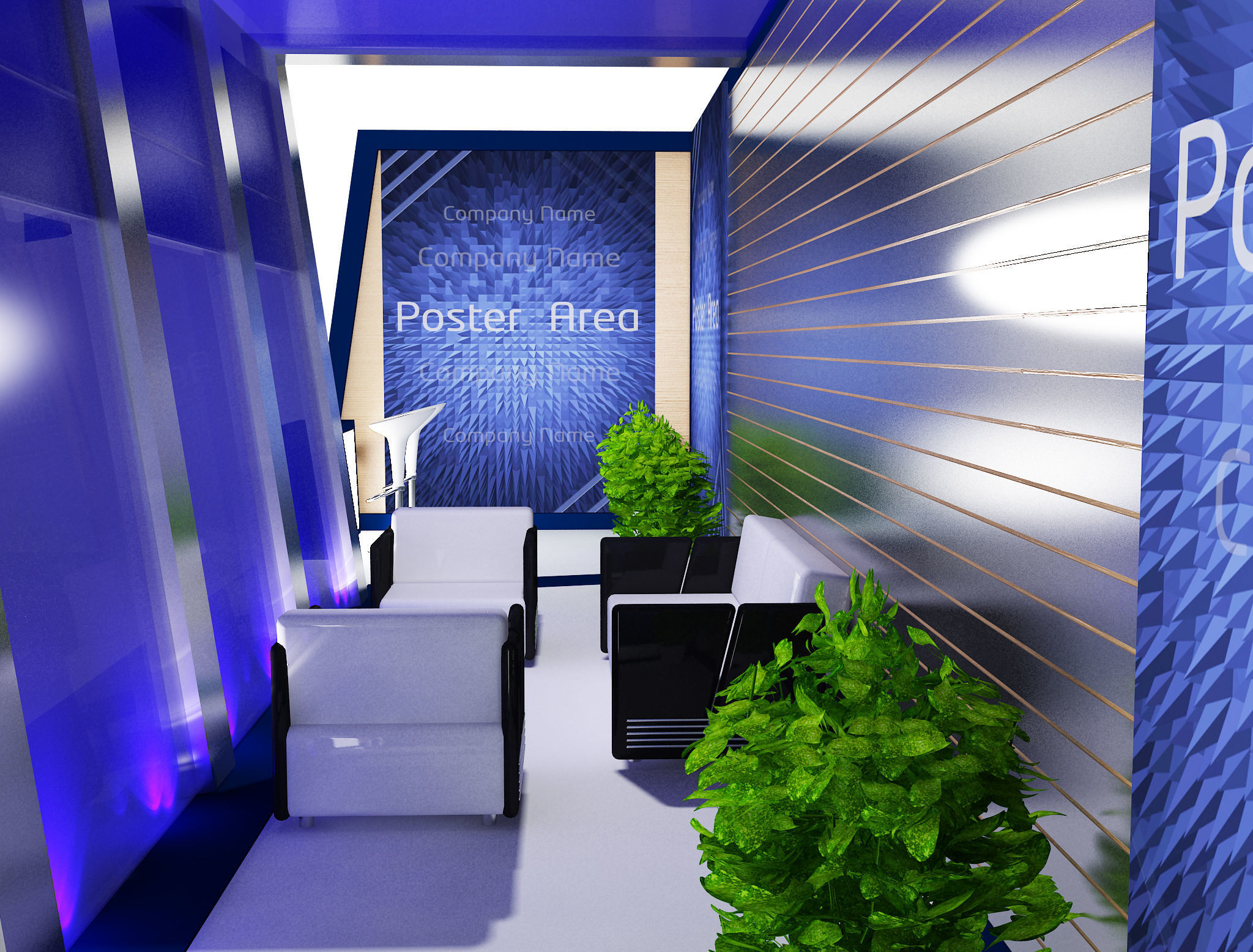 Booth Exhibition Stand a431a 3D model_14