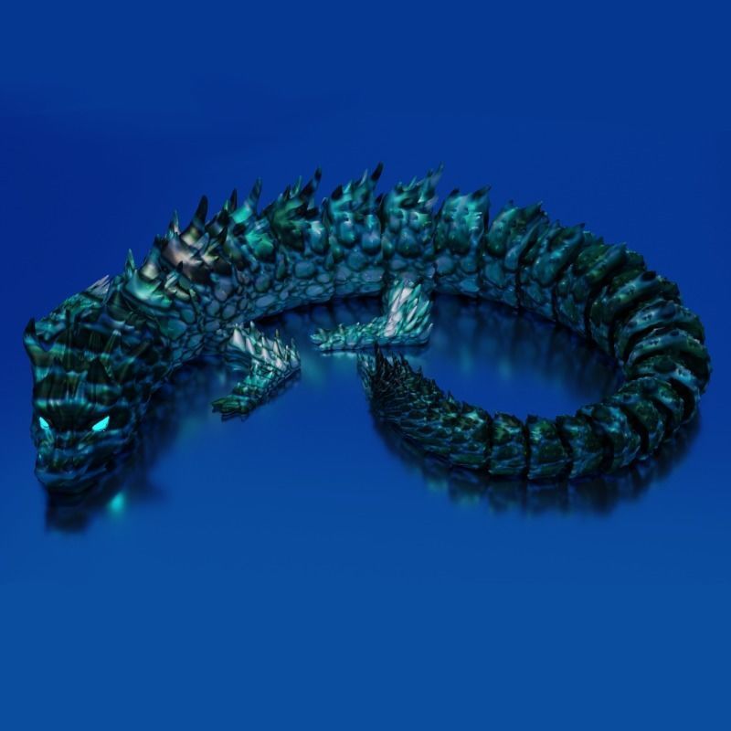 Articulated Sea Dragon 3D print model_3